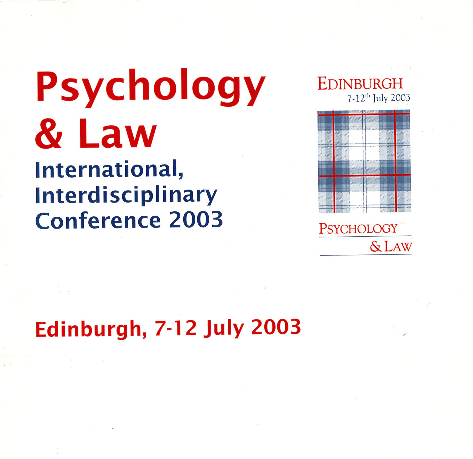 2003 International Conference